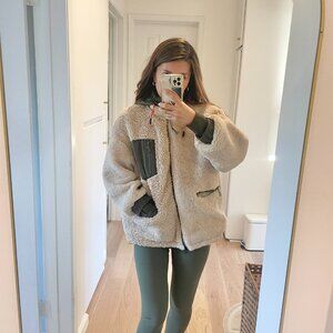 Shearling jacket size small (with hidden hoodie)
